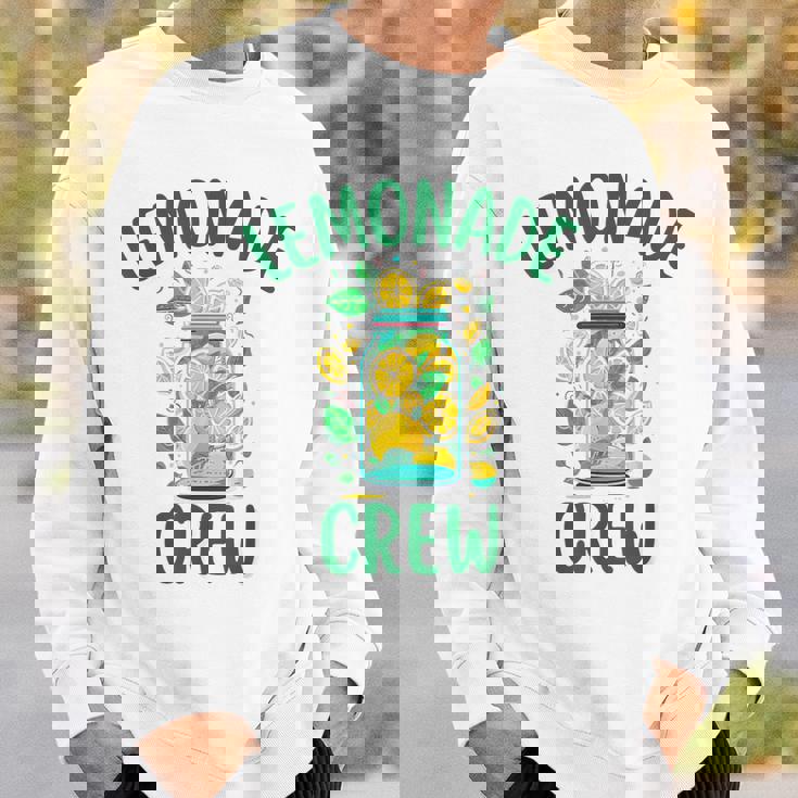 レモネードスタンドシャツ クルーとボス レモンジュース サマーイエロー スウェットシャツ 彼への贈り物