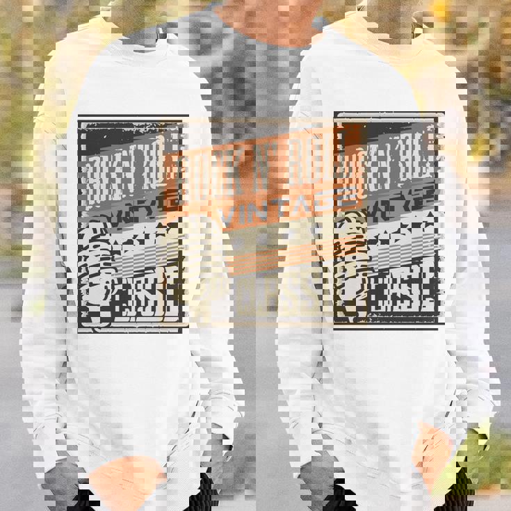 ロックンロールミュージック 1950年代ロカビリー Us 長袖tシャツ スウェットシャツ 彼への贈り物