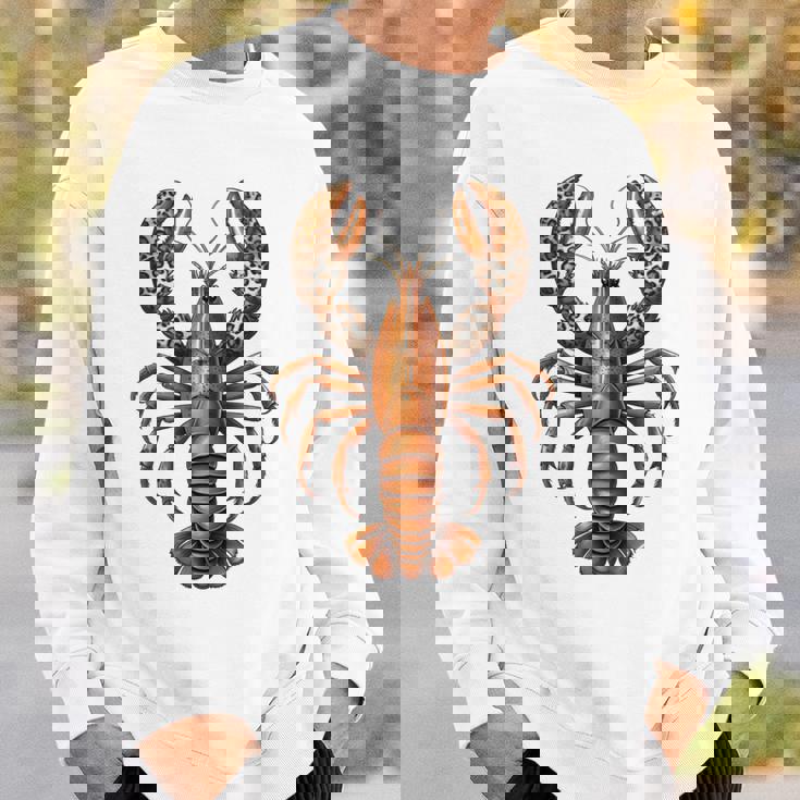 ロブスター ヒョウ ザリガニ ケイジャンフェスティバル 美学 長袖tシャツ スウェットシャツ 彼への贈り物