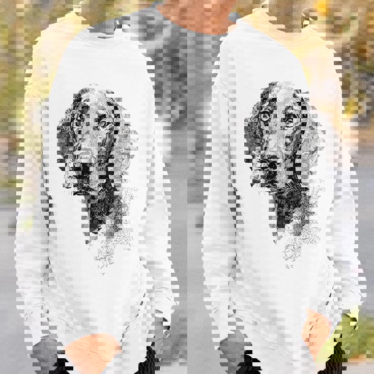 ワイマラナー 犬 グラフィック ペット アート ワイマラナー スウェットシャツ 彼への贈り物