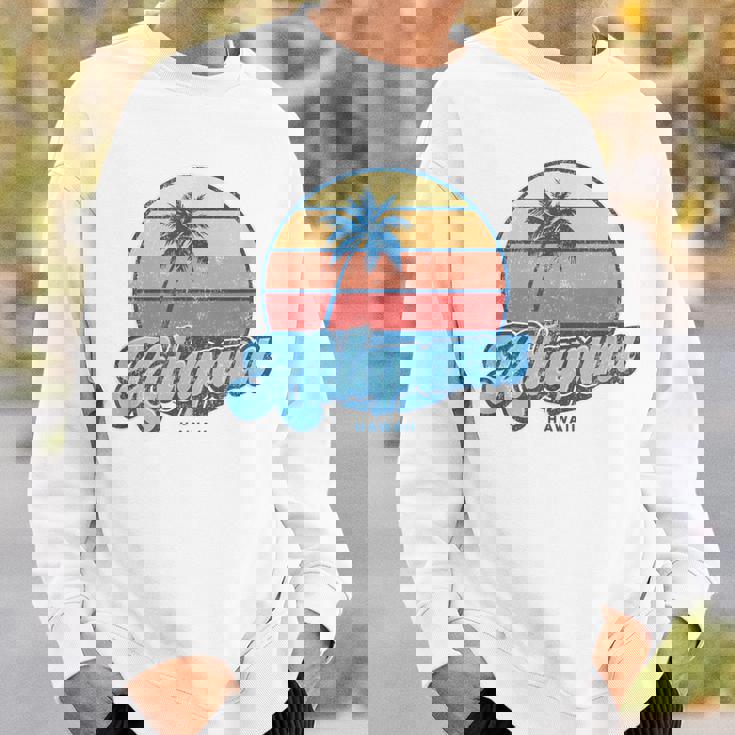 ヴィンテージ カラパナ ハワイ Hi クラシック 70年代 レトロ サーファー スウェットシャツ 彼への贈り物