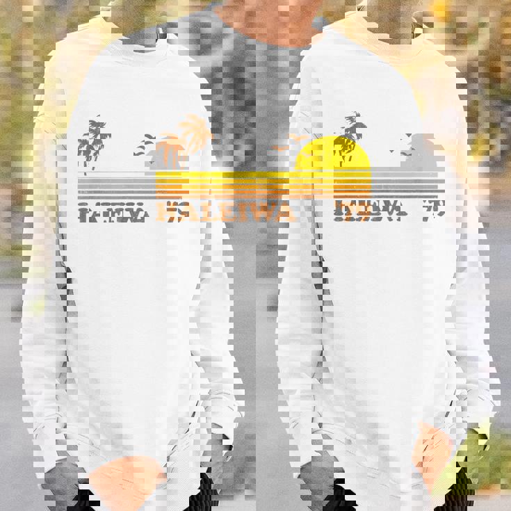 ヴィンテージ ハレイワ ハワイ ノースショア ビーチ レトロ サンセット 70年代 スウェットシャツ 彼への贈り物