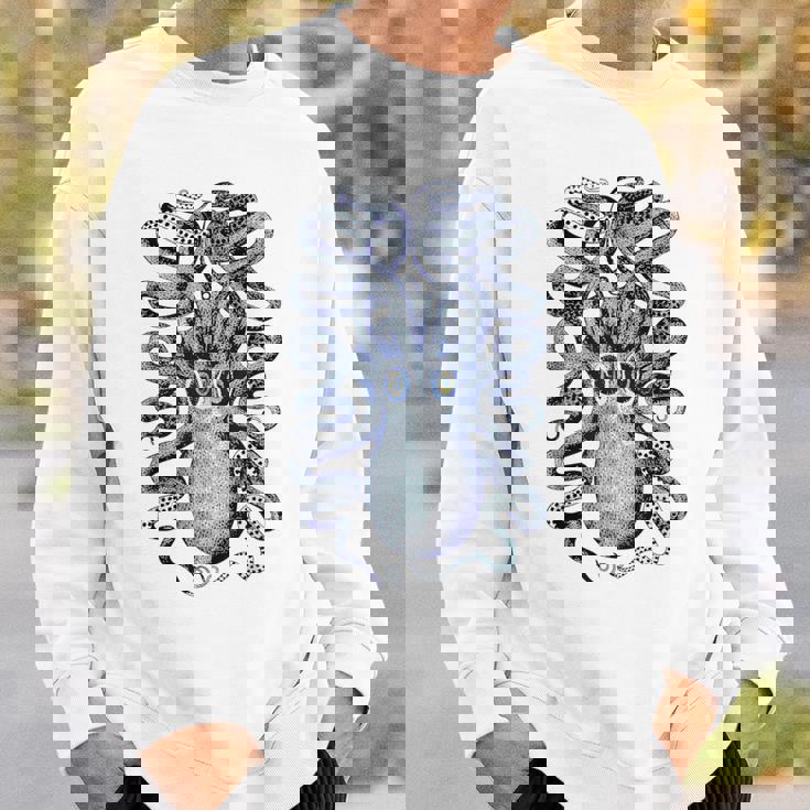 ヴィンテージ ブルー タコ スウェットシャツ 彼への贈り物