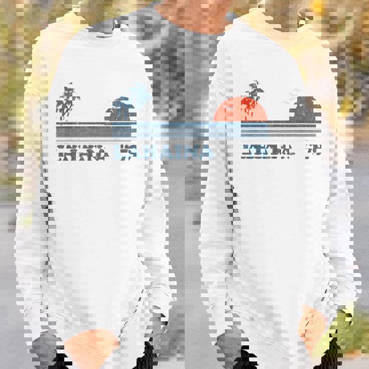 ヴィンテージ ラハイナ マウイ ハワイ ビーチ レトロ ハワイアン 70年代ギフト スウェットシャツ 彼への贈り物