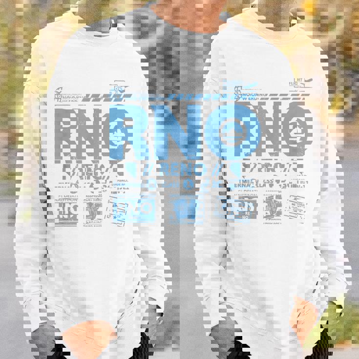 ヴィンテージ リノ Rno 空港コード トラベル デイ レトロ タグ ネバダ スウェットシャツ 彼への贈り物