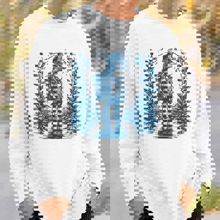 ヴィンテージスタイルの「郵便配達員カエル」 スウェットシャツ 彼への贈り物