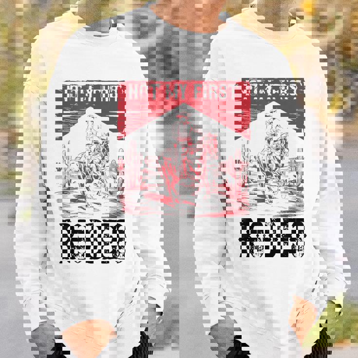 ヴィンテージ・ノット・マイ・ファースト・ロデオ、ファニー・ライディング・カウボーイ・ロデオ スウェットシャツ 彼への贈り物