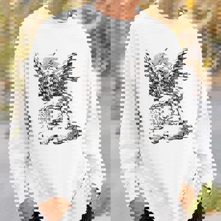 ヴェネツィア共和国のサンマルコ市の翼のあるライオン。 スウェットシャツ 彼への贈り物