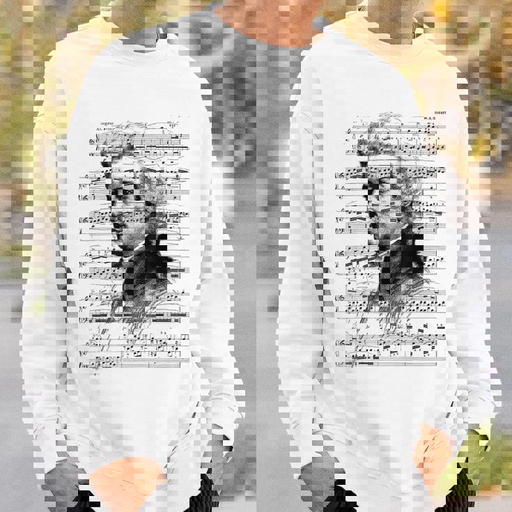 ヴォルフガング・アマデウス・モーツァルト 作曲家 ピアニスト モーツァルト 楽譜 スウェットシャツ 彼への贈り物