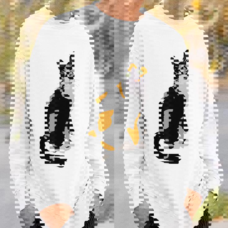 三毛猫ポートレート かわいい三毛猫 三毛猫好き スウェットシャツ 彼への贈り物