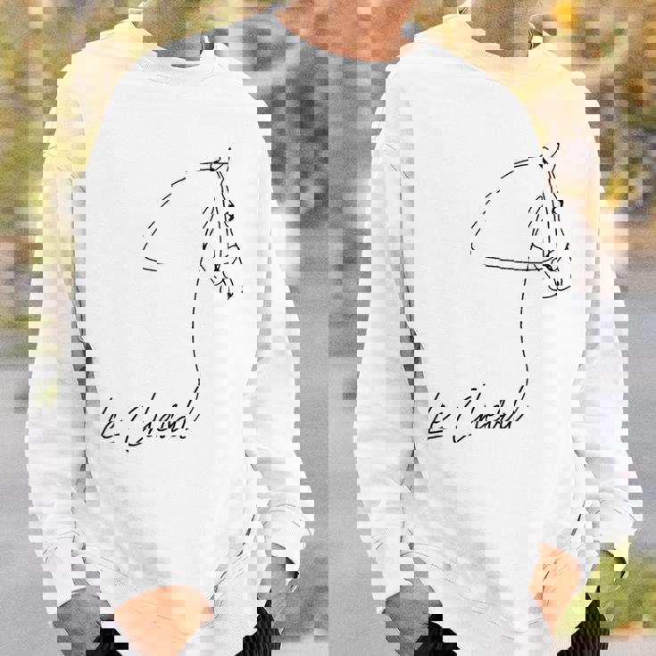 乗馬用シャツ フランス語の言葉 Le Cheval スウェットシャツ 彼への贈り物