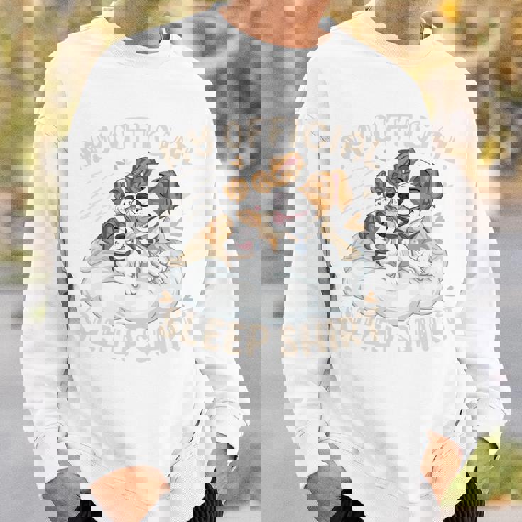 公式スリープシャツ、ジャックラッセルテリアと子犬 長袖tシャツ スウェットシャツ 彼への贈り物