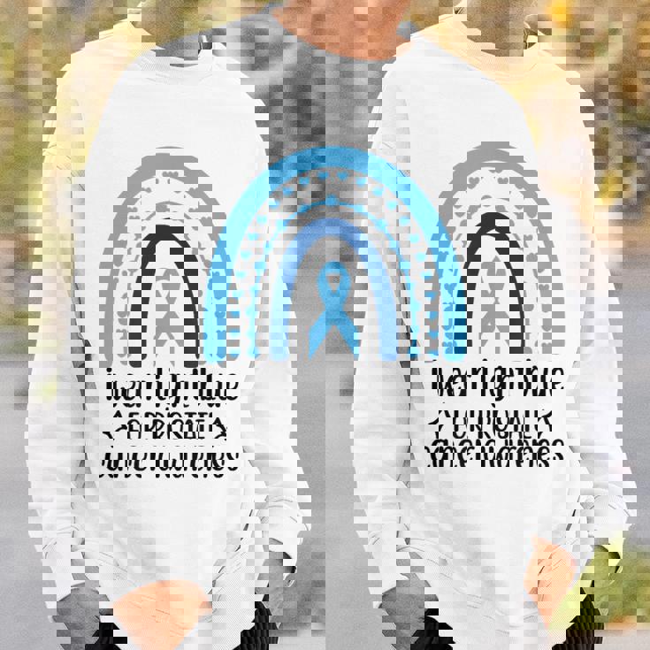 前立腺がん啓発 ライトブルー アーチ スウェットシャツ 彼への贈り物