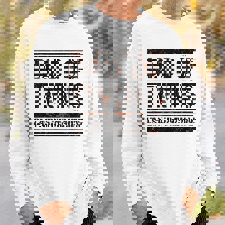 双子の父 父の日 双子のお父さん おもしろい 双子の父 スウェットシャツ 彼への贈り物