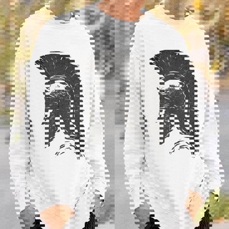 古代戦士ギリシャローマスパルタ兵士ヘルメットグラフィック スウェットシャツ 彼への贈り物