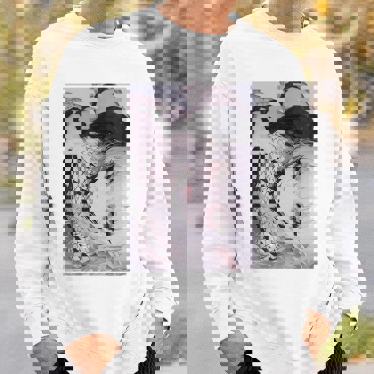 吸血鬼 アニメ ワイフ 長袖tシャツ スウェットシャツ 彼への贈り物