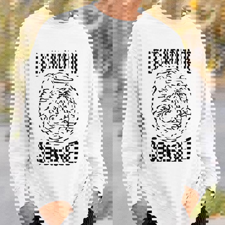 夕日を眺めてみよう スウェットシャツ 彼への贈り物