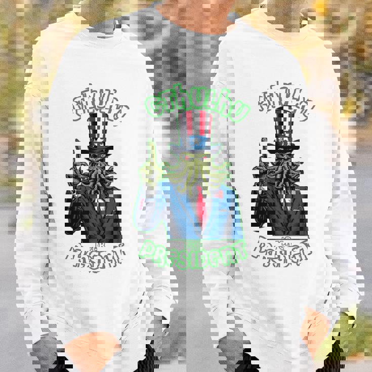 大統領のためのクトゥルフ 長袖tシャツ スウェットシャツ 彼への贈り物