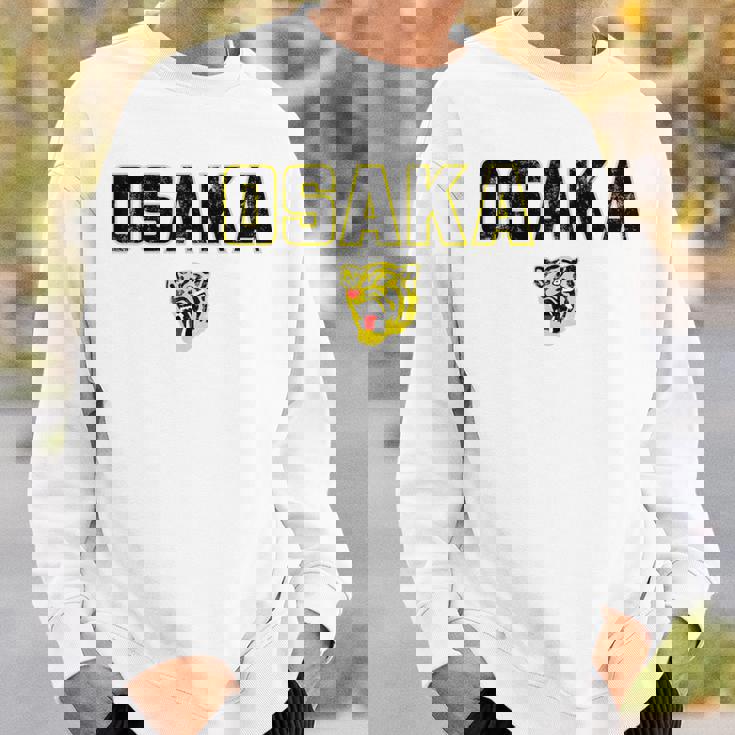 大阪タイガース ヴィンテージ 日本野球 ブラック スウェットシャツ 彼への贈り物