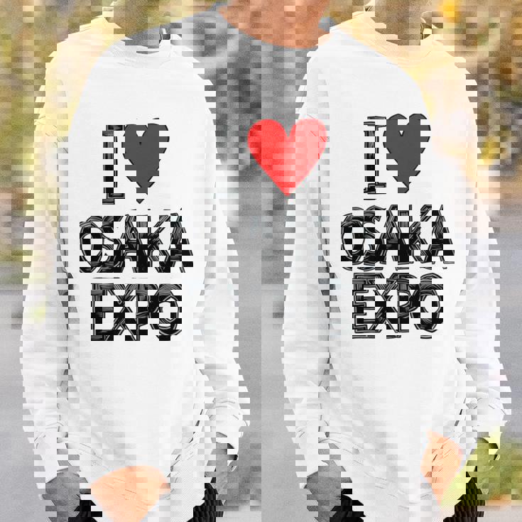 大阪万博 関西万博 記念 I Love Osaka Expo グッズ お土産 本 プレゼント メンズ レディース 長袖tシャツ スウェットシャツ 彼への贈り物