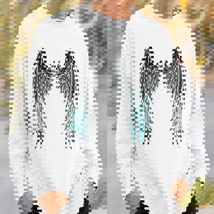 天使の羽 バックプリント スウェットシャツ 彼への贈り物