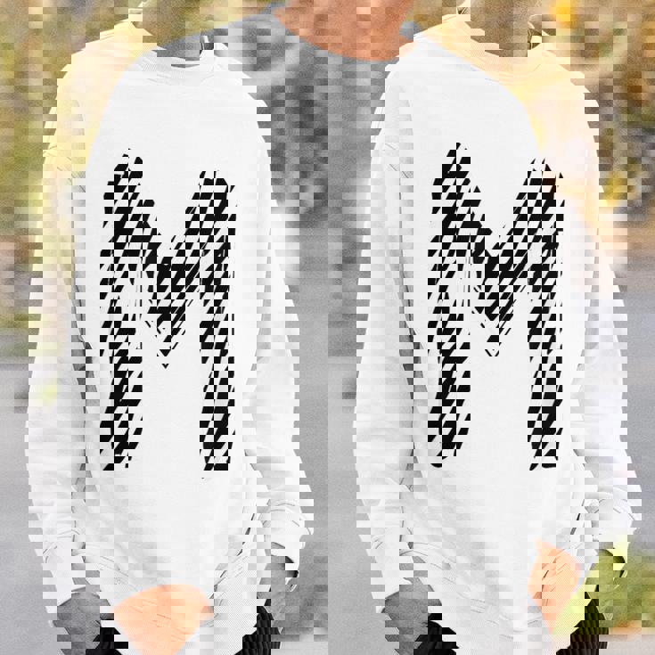 太字 クリエイティブ ゼブラマーカー 文字 M デザイン アニマルシリーズ スウェットシャツ 彼への贈り物