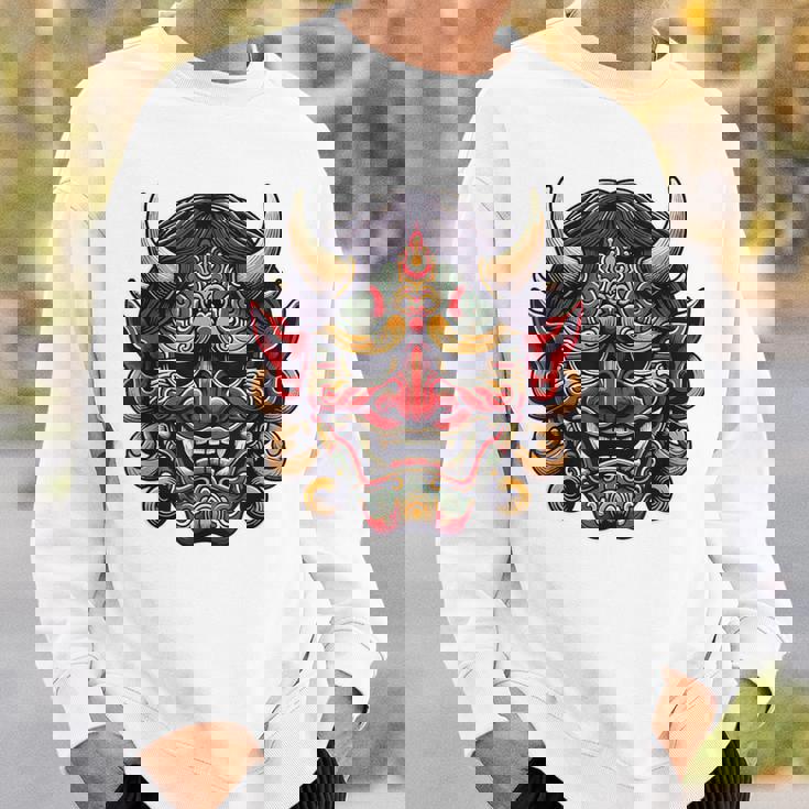 妖怪はにゃおにマスク 日本の悪魔 鬼鬼 鬼 鬼 おにマスク スウェットシャツ 彼への贈り物