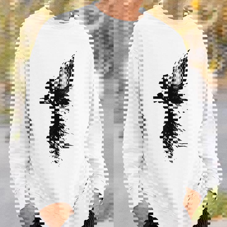 妖精 神話 ホールド カメラ グラフィック ファンタジー ポートレート 妖精 スウェットシャツ 彼への贈り物