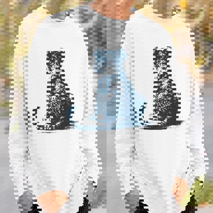 子ライオン – 子ライオンの後姿 スウェットシャツ 彼への贈り物