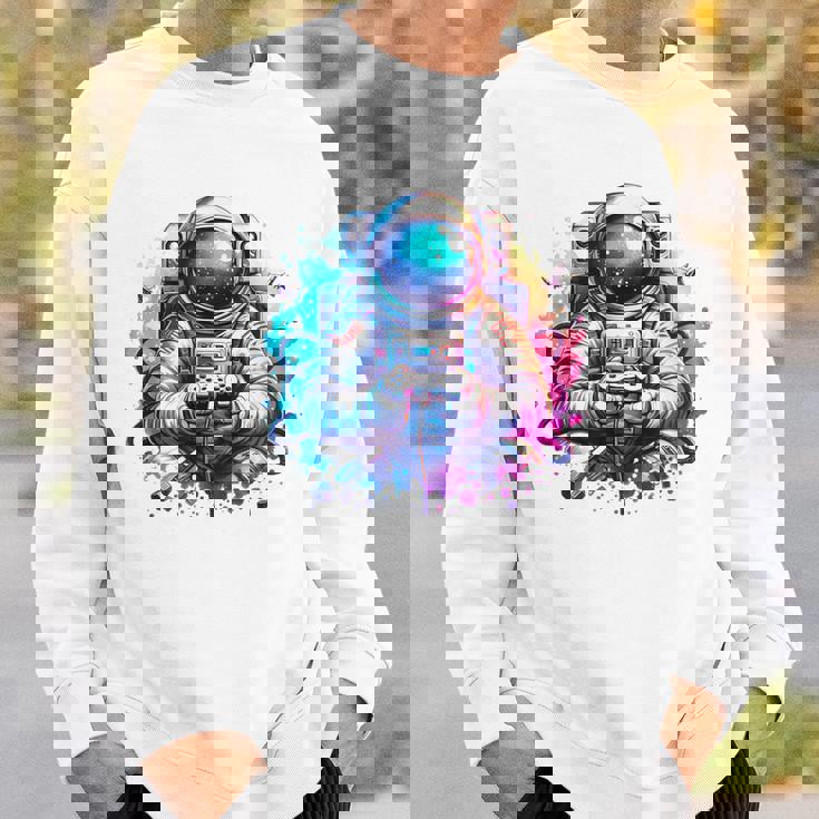 宇宙飛行士宇宙ギフト 科学ギフト 面白い宇宙ゲーマー スウェットシャツ 彼への贈り物