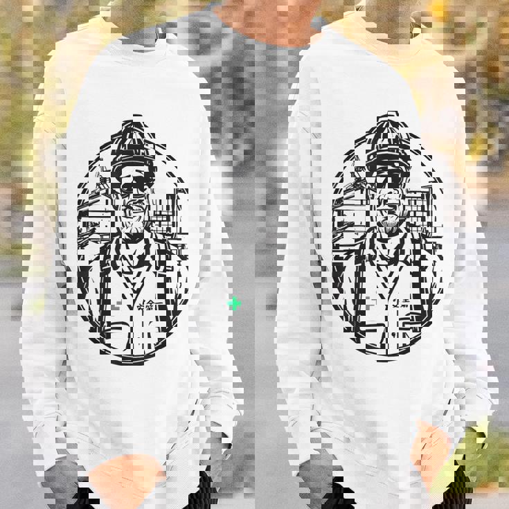 安全に働くおじさん 安全第一 作業員 スウェットシャツ 彼への贈り物