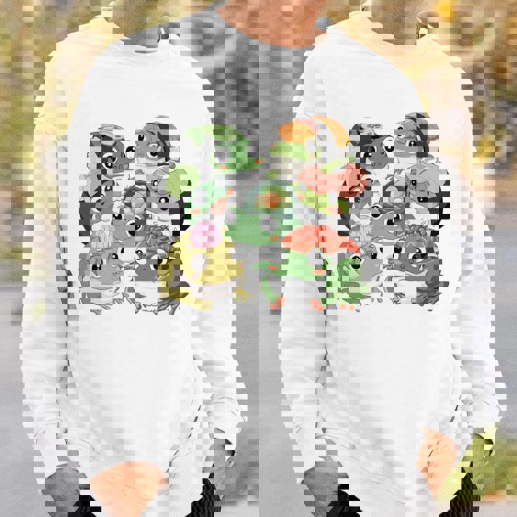 寿司 アニメ カエル 寿司好き 長袖tシャツ スウェットシャツ 彼への贈り物