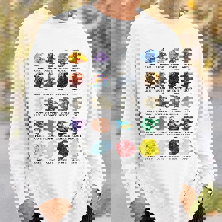 岩石・鉱物の種類 宝石学・地質学 教育 スウェットシャツ 彼への贈り物