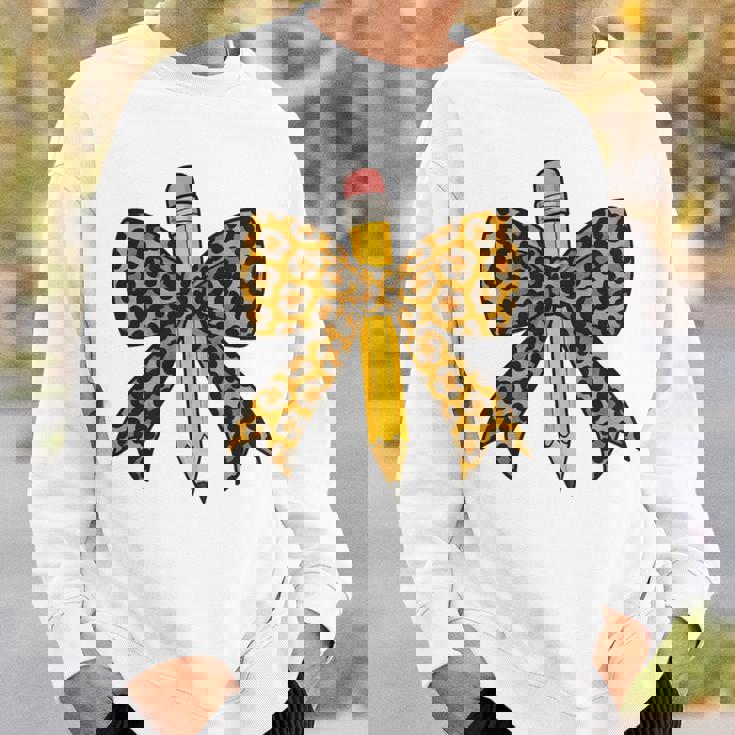 弓鉛筆 ヒョウ柄 初日 新学期 長袖tシャツ スウェットシャツ 彼への贈り物