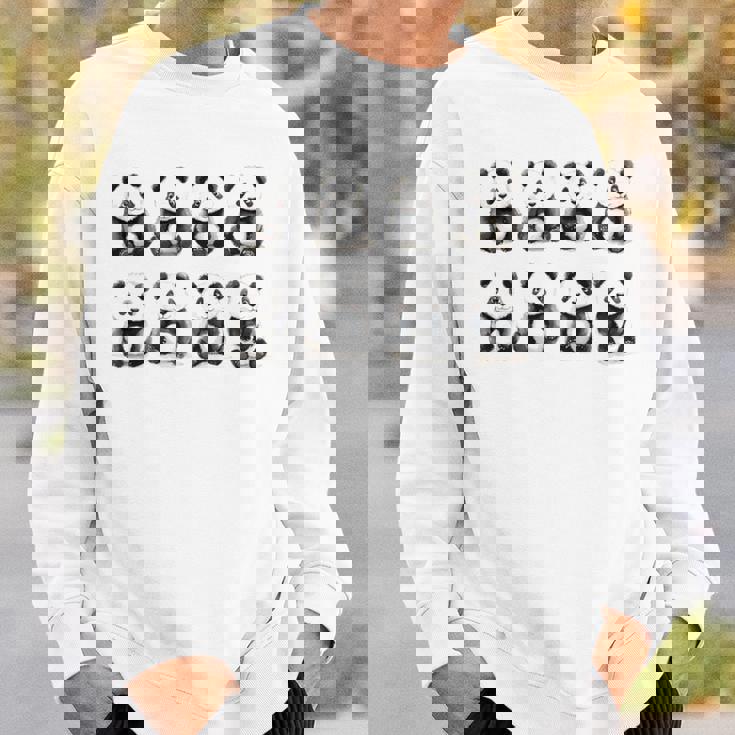 愛らしいパンダ柄かわいい動物デザイン 長袖tシャツ スウェットシャツ 彼への贈り物