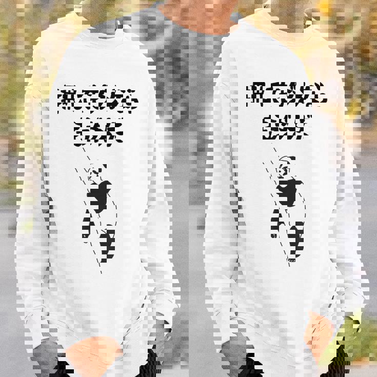 押してもダメならもうダメだ ネタ ことわざ 格言 慣用句 ジョーク ギャグ ダジャレ ツッコミ パンダ おもしろ スウェットシャツ 彼への贈り物