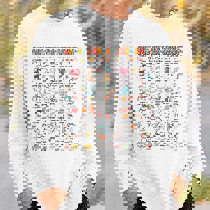 新学期 面白い 学校 看護師 アルファベット 学校 看護師 生活 スウェットシャツ 彼への贈り物