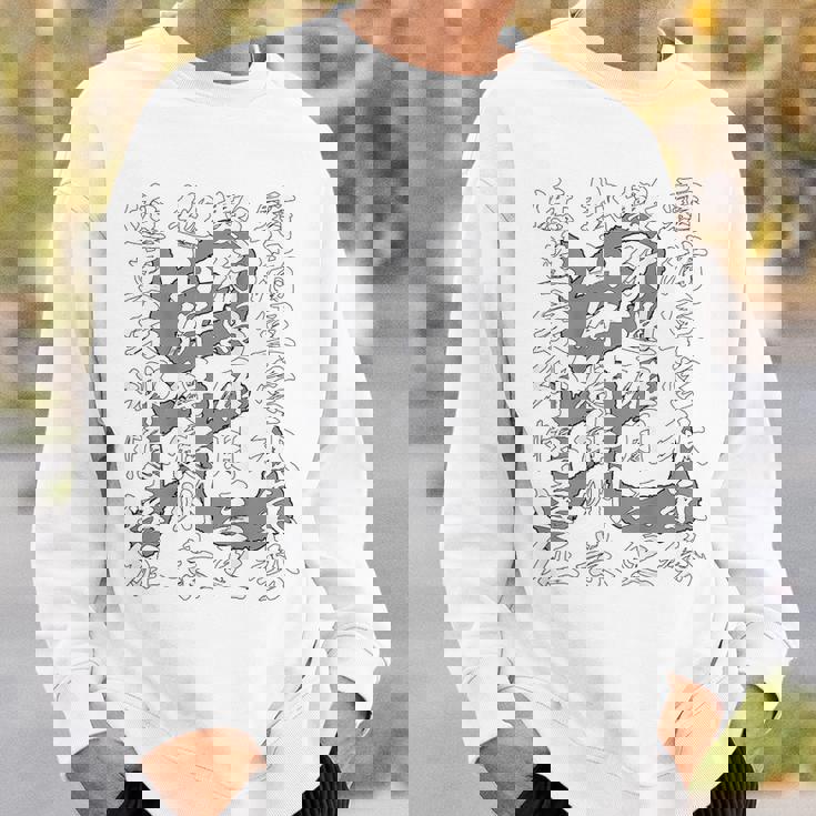 日本 侍 武士 上杉謙信 漢詩 九月十三夜 漢字 毘沙門天 旗印 バックプリント スウェットシャツ 彼への贈り物