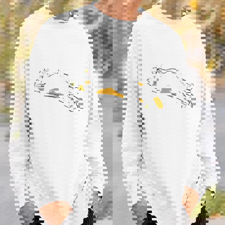 明日から本気出す 面白い猫のことわざ 長袖tシャツ スウェットシャツ 彼への贈り物