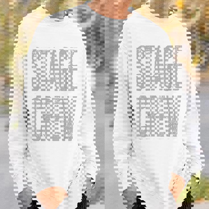 映画、テレビ、劇場、カメラ用のステージクルーが背面にプリントされています。 スウェットシャツ 彼への贈り物