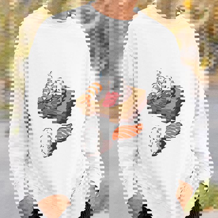 時すでにおすし ネタ ことわざ 言い間違いことわざ ジョーク ギャグ ダジャレ ツッコミ 寿司 長袖tシャツ スウェットシャツ 彼への贈り物