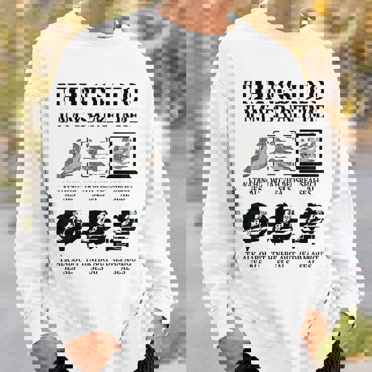 暇つぶし アザラシ 海 シーライフ かわいい 海 動物好き スウェットシャツ 彼への贈り物