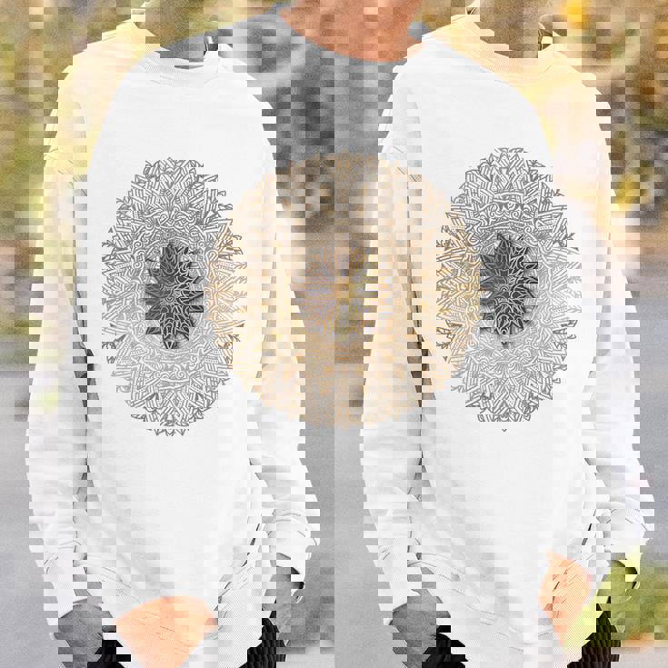 曼荼羅 最高のヨガバックプリント スウェットシャツ 彼への贈り物