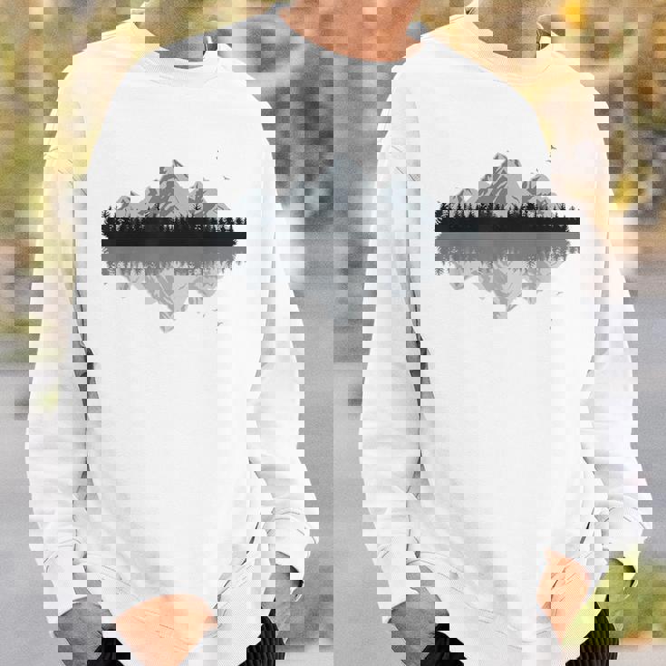 森 山 反射 野生動物 自然 ハイキング ハイカー スウェットシャツ 彼への贈り物