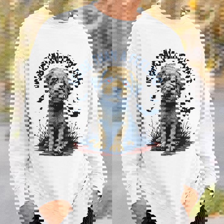 気持ちより怖い愛らしい子犬 スウェットシャツ 彼への贈り物