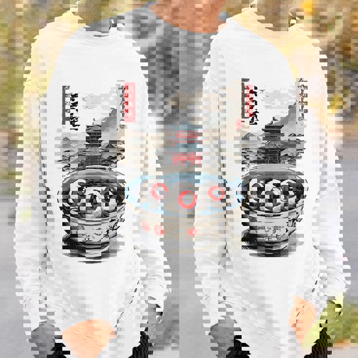 浮世絵ジャパン オカルトホラー ハロウィン 妖怪ラーメン エステ スウェットシャツ 彼への贈り物