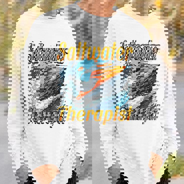 海水療法士ジェットスキー愛好家 スウェットシャツ 彼への贈り物