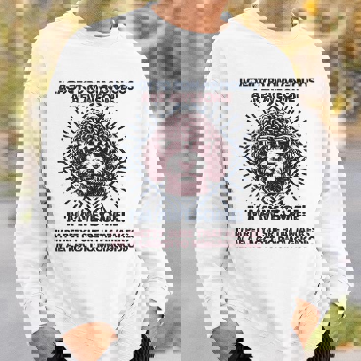 犬のお父さんはすごい-ブリード・ラゴット・ロマニョーロ・ドッグ・マム スウェットシャツ 彼への贈り物