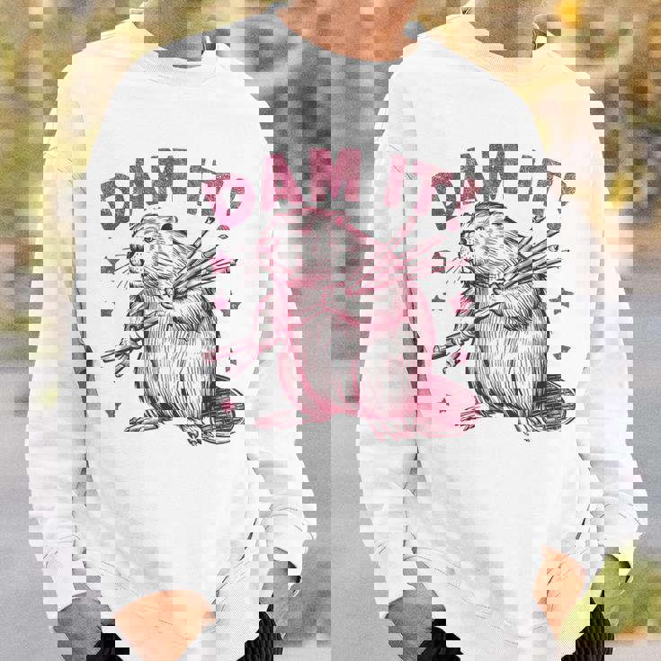 皮肉なビーバー スウェットシャツ 彼への贈り物