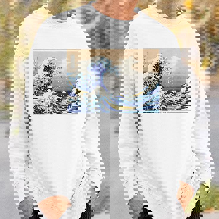 神奈川沖大波 北斎 日本美術 スウェットシャツ 彼への贈り物